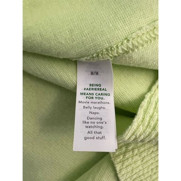 Aerie Women's V-Neck Pullover Sweater Lime Green Size M - Picture 5 of 8